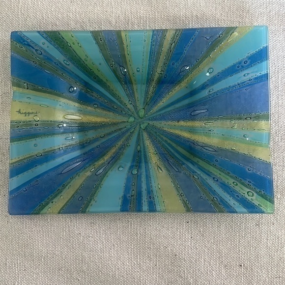 Higgins Studio for Dearborn‎ Glass Company Fused Glass Riviera Astray - Picture 1 of 4